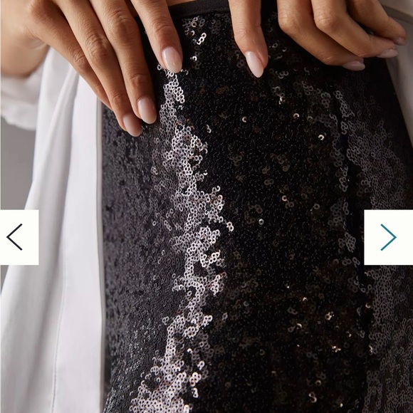 By Anthropologie Joni Sequin Flare Pants - Picture 4 of 5